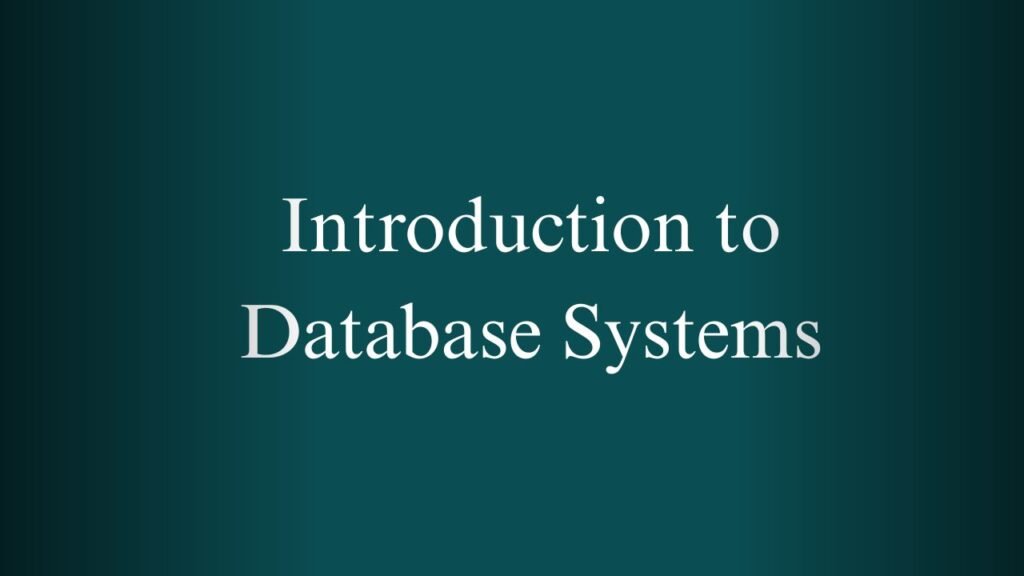 NPTEL Introduction to Database Systems Week 1 And 2 Assignment Answers